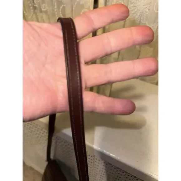 Dooney & Bourke Burgundy Crossbody Saddle Bag - Picture 6 of 9